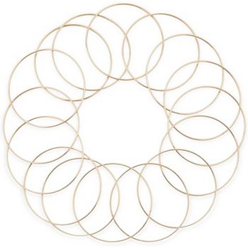 Metal Rings For Crafts, Macrame, And Dream Catchers (6 In, Gold, 16 Pack) Bright Creations