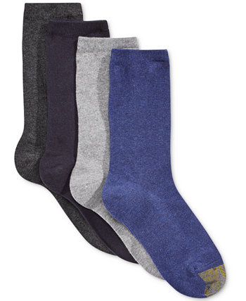 Набор из 4 женских плоских вязаных однотонных носков, созданных для Macy's Gold Toe