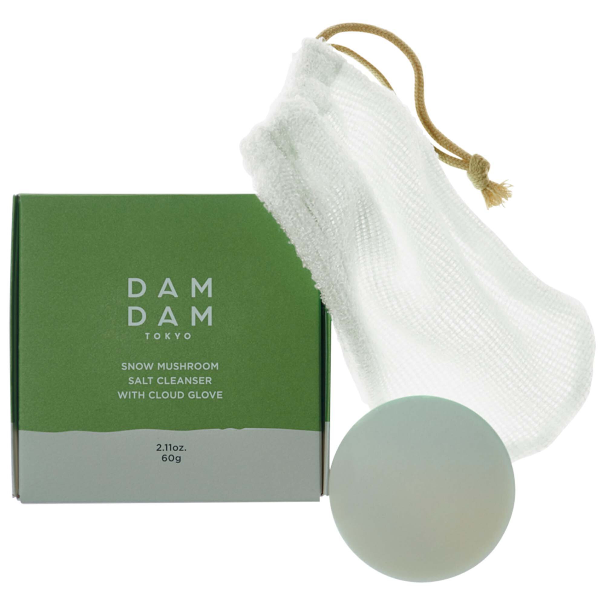 Средство для очищения пор «Снежный гриб» с отшелушивающей перчаткой DAMDAM