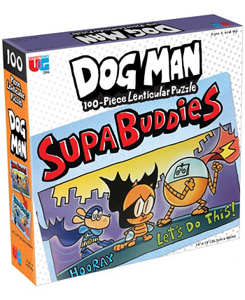 Лентикулярный пазл Dog Man Supa Buddies - 100 шт. University Games