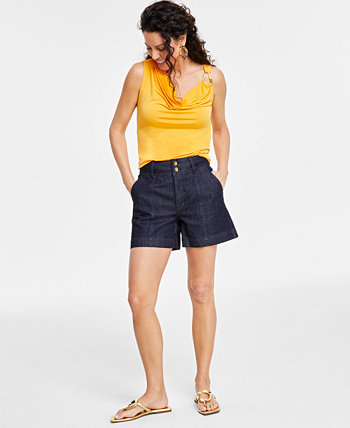 Женские джинсовые шорты с высокой посадкой, созданные для Macy's I.N.C. International Concepts