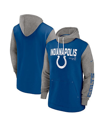 Мужской модный пуловер с капюшоном Royal Indianapolis Colts с цветными блоками Nike