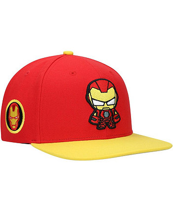Big Boys and Girls Red Iron Man Character Snapback Hat Lids