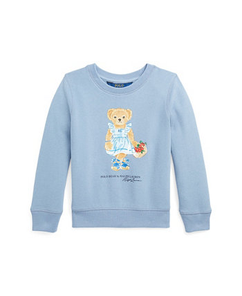 Toddler and Little Girls Polo Bear Fleece Long Sleeves Sweatshirt Ralph Lauren