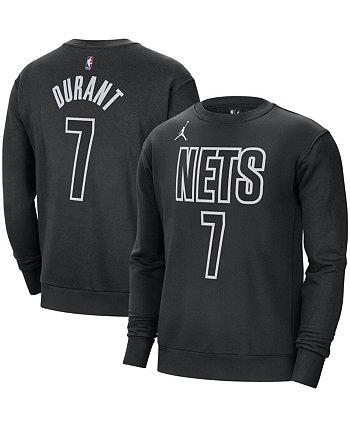 Мужской черный пуловер с именем и номером Kevin Durant Brooklyn Nets Jordan