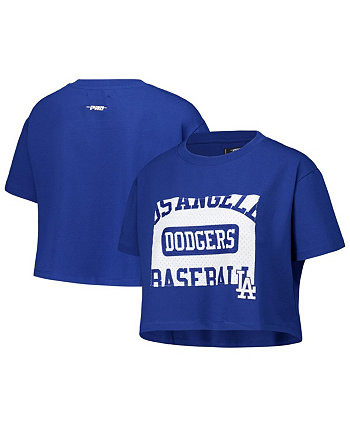 Женская Джерси Pro Standard Los Angeles Dodgers Made To Play Boxy Cropped T-Shirt Pro Standard