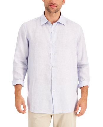 Мужская льняная рубашка, созданная для Macy's Club Room
