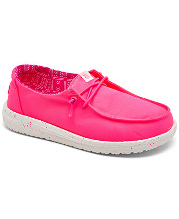 Little Girls' Wendy Canvas Casual Moccasin Sneakers from Finish Line Hey Dude