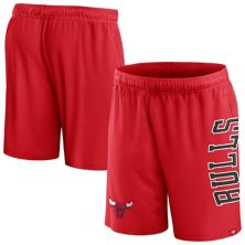 Men's Fanatics Branded Red Chicago Bulls Post Up Mesh Shorts Unbranded