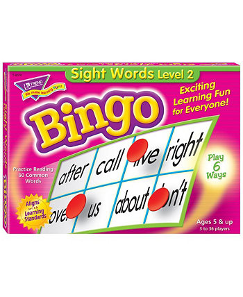 Игра Sight Words Level 2 Bingo, набор из 303 предметов Trend Enterprises