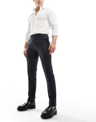 Черные костюмные брюки Twisted Tailor Kei Twisted Tailor