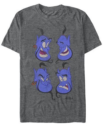 Мужская футболка с коротким рукавом Disney Aladdin Genie Expressions Disney Princess
