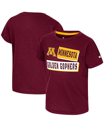 Бордовая футболка Minnesota Golden Gophers No Vacancy для мальчиков и девочек для малышей Colosseum
