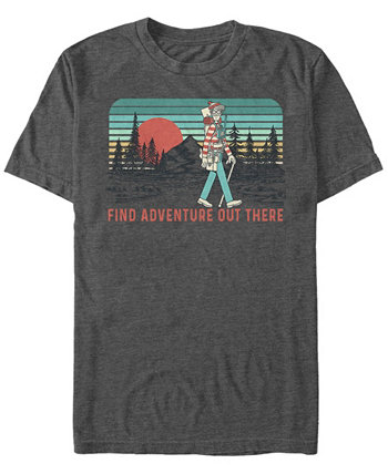 Мужская футболка с коротким рукавом Find Adventure Where's Waldo?