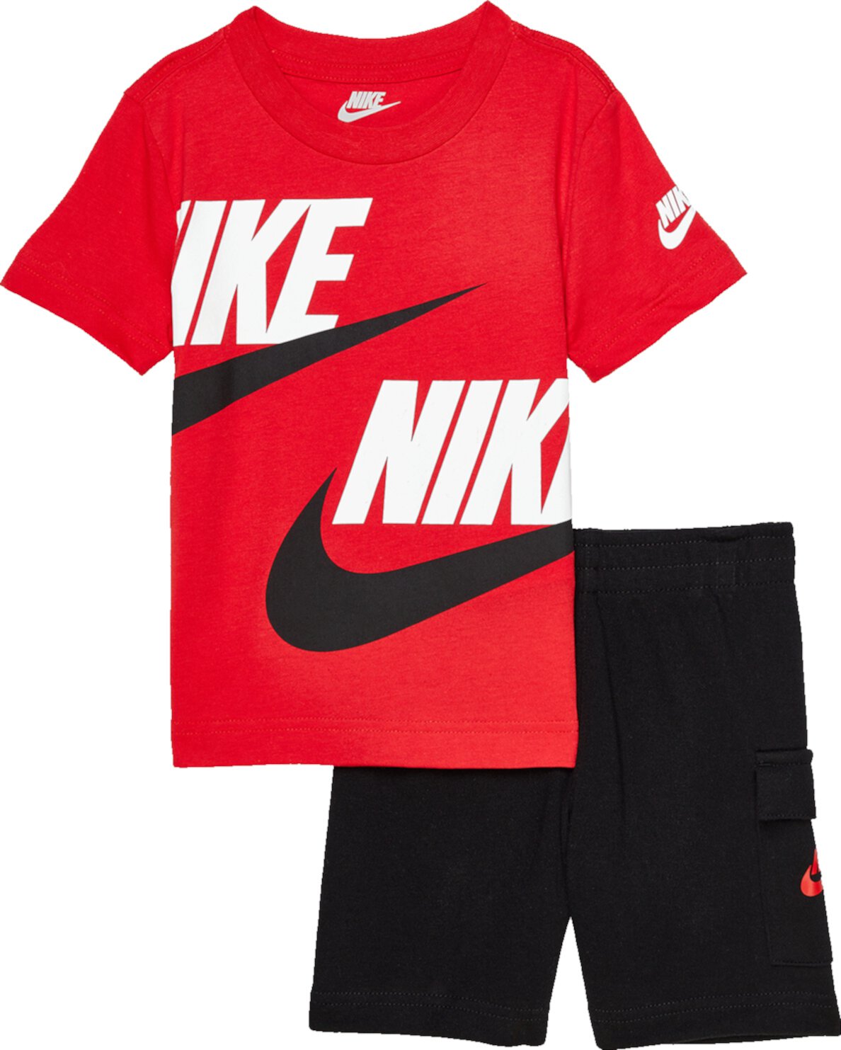 Комплект спортивной одежды из футболки и шорт карго (для малышей/маленьких детей) Nike Kids