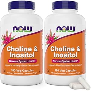 Now Choline & Inositol, 180 Veg Capsules (Вегетарианские капсулы) NOW Foods