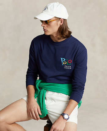 Men's Long-Sleeve Jazz Graphic T-Shirt Polo Ralph Lauren