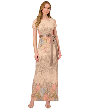 Вечернее платье с цветочным принтом Adrianna Papell