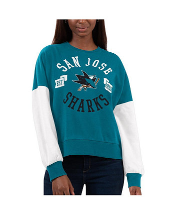 Женский темно-бирюзовый пуловер San Jose Sharks Team Pride свитшот G-III
