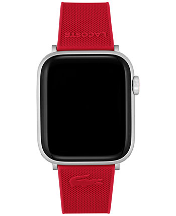 Petit Pique Red Silicone Strap for Apple Watch® 42mm/44mm Lacoste