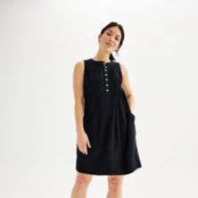 Платье без рукавов с защипами Petite Sonoma Goods For Life® SONOMA
