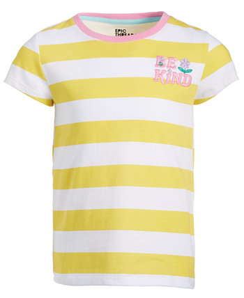 Toddler & Little Girls Be Kind Stripe T-Shirt, Created for Macy's Epic Threads