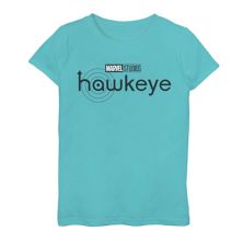 Черная футболка с графическим рисунком и логотипом Marvel Hawkeye для девочек 7–16 лет Marvel