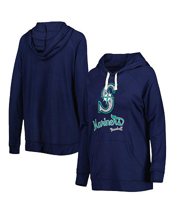 Женская темно-синяя худи Seattle Mariners Pre-Game пуловер с регланами Touch