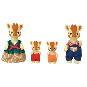 Calico Critters Highbranch Giraffe Family, Set of 4 Collectible Doll Figures Calico Critters