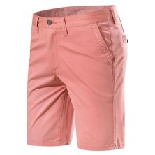 Men's Summer Solid Color Slim Fit Flat Front Walk Chino Shorts Lars Amadeus