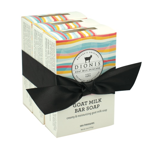 Dionis Goat Milk Bar Набор мыла Sea Treasures — 6 унций каждый / упаковка из 3 штук Dionis