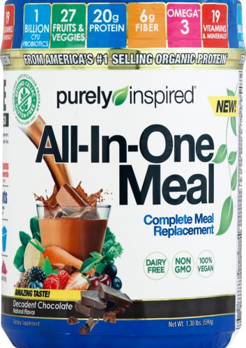 Purely Inspired All-in-One Meal Decadent Chocolate — 1,3 фунта Purely Inspired