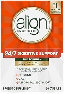 Align Probiotic, Pro Formula, Probiotics for Women and Men, Daily Probiotic Supplement, Helps Soothe Occasional Abdominal Discomfort & Bloating*, #1 Doctor Recommended Brand‡, 30 Capsules (Капсулы) Align