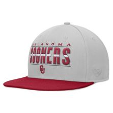 Men's Top of the World Gray Oklahoma Sooners Hudson Snapback Hat Top of the World