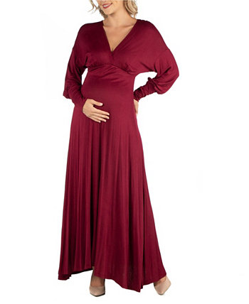 Формальное платье макси для беременных с длинным рукавом 24Seven Comfort