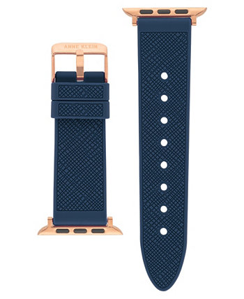Женский темно-синий текстурированный силиконовый ремешок, совместимый с Apple Watch диаметром 38/40/41 мм Anne Klein