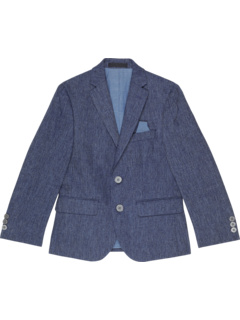 Темно-синее льняное спортивное пальто Windowpane (для больших детей) Ralph Lauren