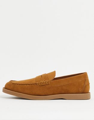 Schuh payne penny loafers in tan  Schuh