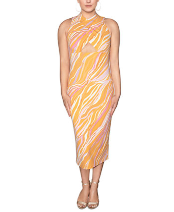 Плиссированное платье Daria с вырезом в виде замочной скважины RACHEL Rachel Roy