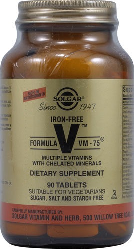 Формула VM-75 без железа - 90 таблеток - Solgar Solgar