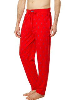 Трикотажные пижамные брюки с ребристым поясом Polo Ralph Lauren
