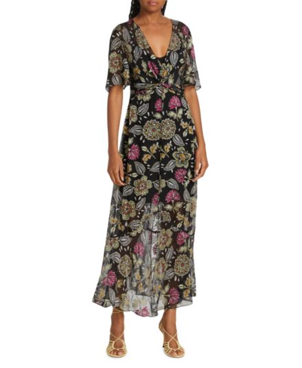 Платье макси Tamar с цветочным принтом Rag & Bone