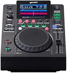 Gemini Sound MDJ-500 - Professional DJ Media Player, Compact Design with Full-Featured Performance, Compatible with Virtual DJ, Perfect for Beginners Gemini Sound