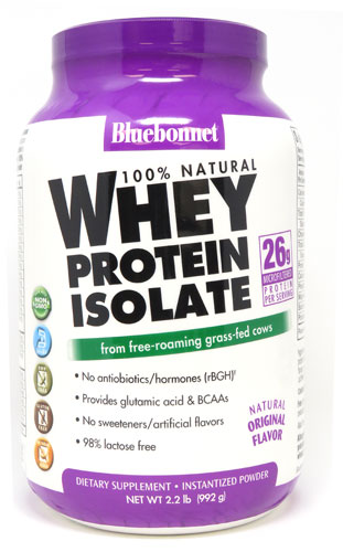 100% натуральный изолят сывороточного протеина Natural Original -- 2,2 фунта Bluebonnet Nutrition