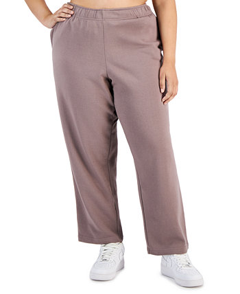 Свободные флисовые брюки больших размеров со средней посадкой, созданные для Macy's ID Ideology
