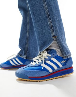 adidas Originals SL72 Retro Sport sneakers in white and blue Adidas