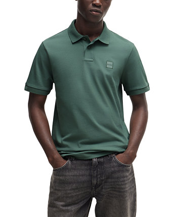 Men's Logo Patch Slim-Fit Polo Shirt BOSS