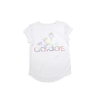 Футболка Climalite Rainbow-Foil Interlock для девочек Adidas