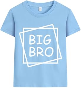 Toddler Baby Boy Big Brother Shirt Promoted to Big Brother Announcement T-Shirt Kids Short Sleeve Tee Shirt Age 2-7 Years Ddsol