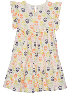 Блестящее платье с цветочным принтом в народном стиле (для малышей/маленьких детей/больших детей) PEEK